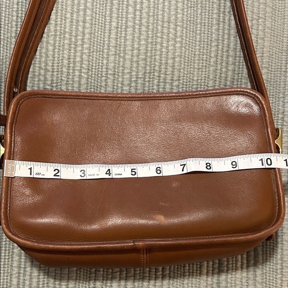 Vintage Coach East West "British Tan" Compartment Bag No. GOD 9164 - Picture 12 of 16